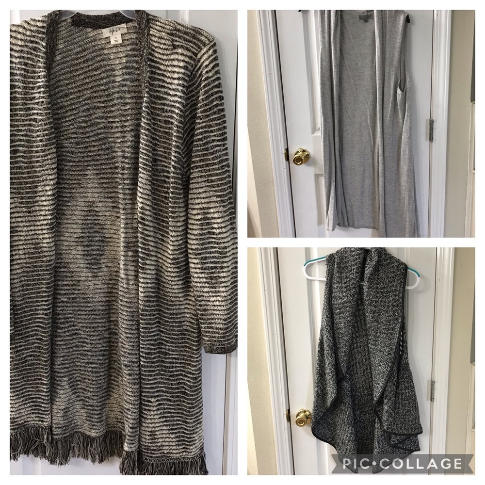 Lot of 3 long sweaters- XL